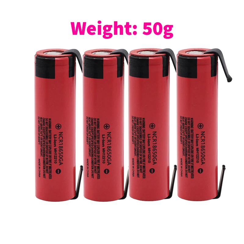 10pcs 18650 Battery 3.7v Lithium Rechargeable Battery NCR 18650-GA 3500mAh Device Power Battery + DIY Soldering Nickel Strip
10pcs 18650 Battery 3.7v Lithium Rechargeable Battery NCR 18650-GA 3500mAh Device Power Battery + DIY Soldering Nickel Strip