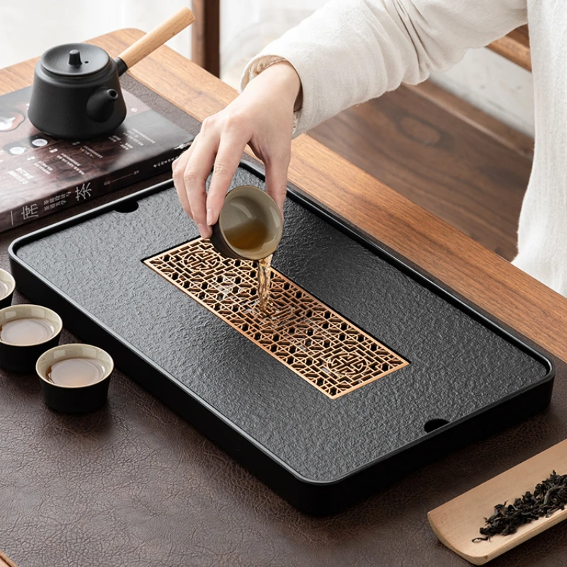 Rectangular Stone Tea Tray Drainage Water Storage Service Kungfu Kitchen Tray Tray Dining Table Taca Dekoracyjna Teaware Gift
Rectangular Stone Tea Tray Drainage Water Storage Service Kungfu Kitchen Tray Tray Dining Table Taca Dekoracyjna Teaware Gift