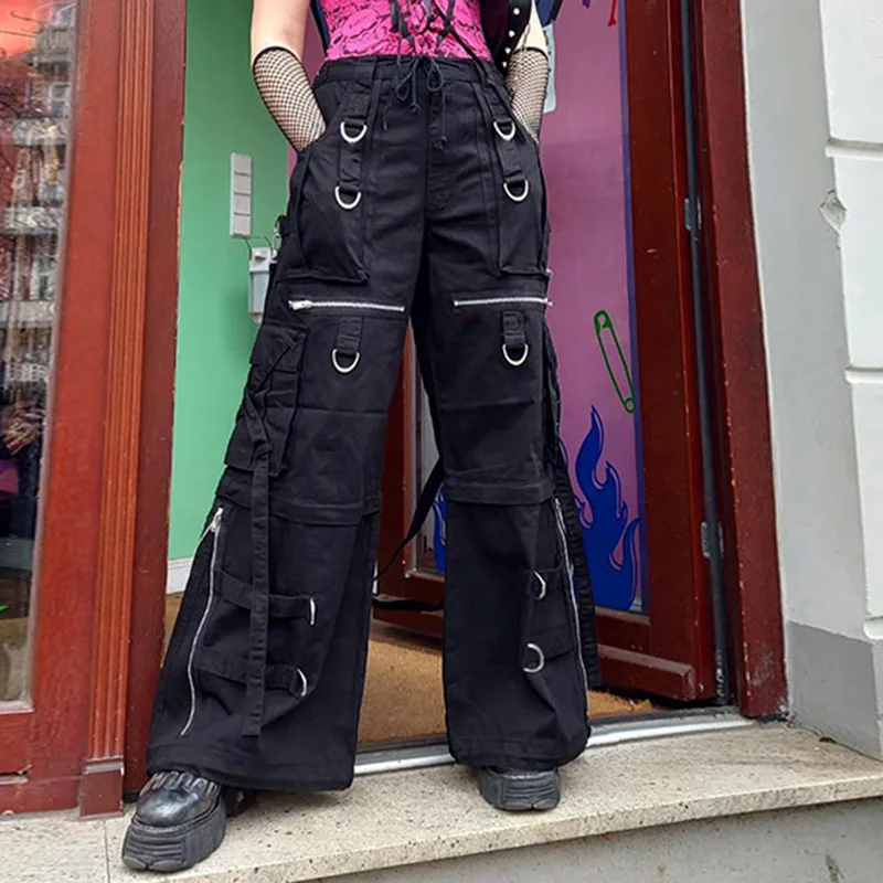 2023 Wide Leg Cargo Loose Denim Pants Metal Ribbon Design Jeans Punk Harajuku Aesthetic Gothic Low Waist Hip Hop Casual Pants
2023 Wide Leg Cargo Loose Denim Pants Metal Ribbon Design Jeans Punk Harajuku Aesthetic Gothic Low Waist Hip Hop Casual Pants