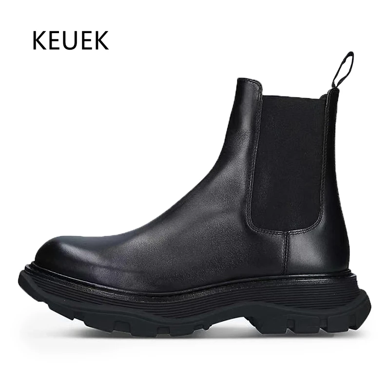 Western Style Platform Ankle Boots Genuine Leather Vintage Slip On Chelsea Boots Men Shoes Street Motorcycle Boots 020
Western Style Platform Ankle Boots Genuine Leather Vintage Slip On Chelsea Boots Men Shoes Street Motorcycle Boots 020
