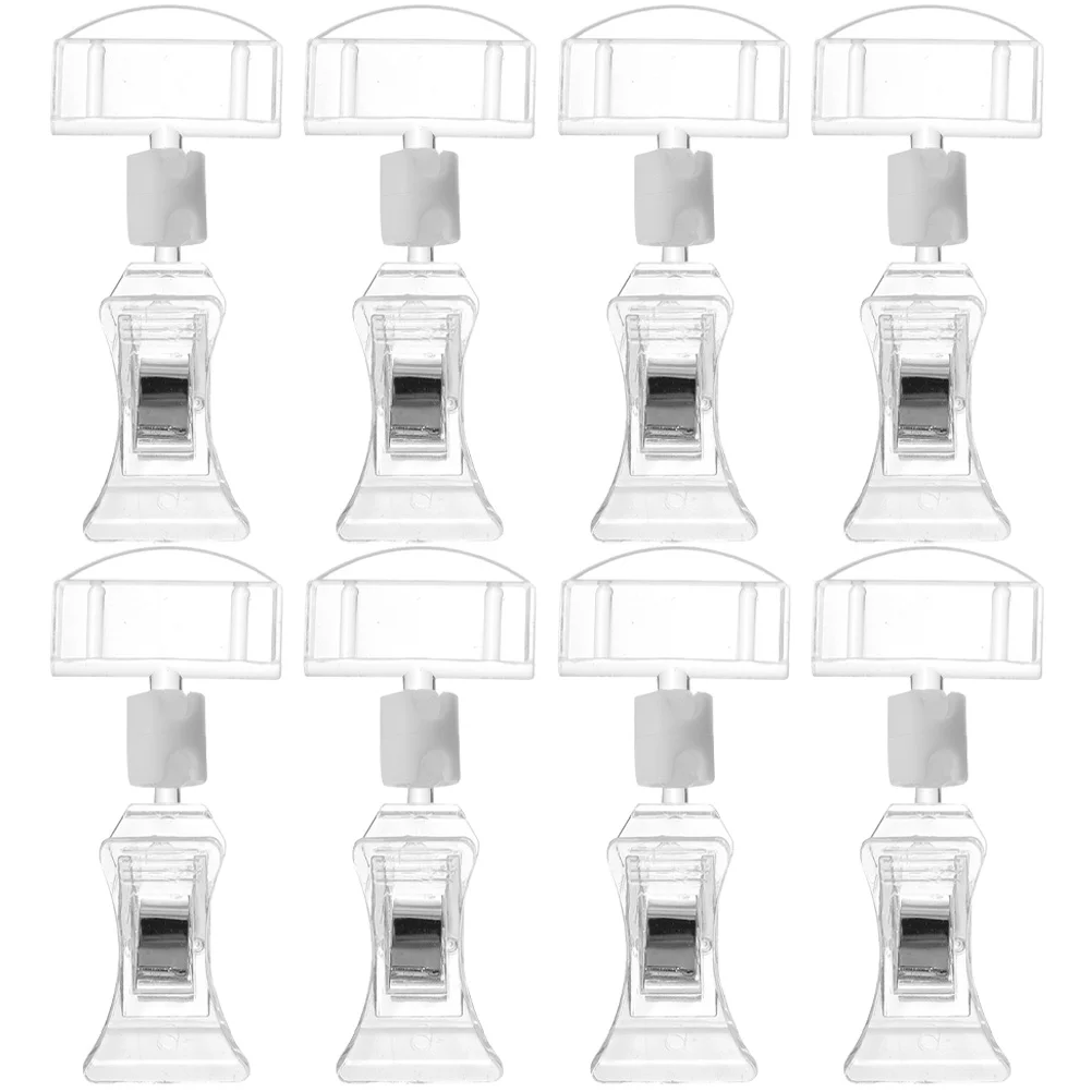 8Pcs Mount Sign Holder Display Double Sided Clips Sign Holder Stand Merchandise Display for Display Holding Supermarket
8Pcs Mount Sign Holder Display Double Sided Clips Sign Holder Stand Merchandise Display for Display Holding Supermarket