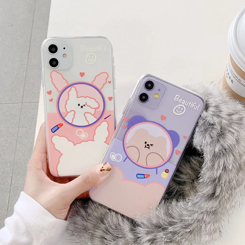 Прозрачный чехол для телефона с милым кроликом и медведем для iPhone 13 11 12 Pro Max 12mini 7 8 Plus X XR XSMax, мультяшный прозрачный силиконовый мягкий чехол
Прозрачный чехол для телефона с милым кроликом и медведем для iPhone 13 11 12 Pro Max 12mini 7 8 Plus X XR XSMax, мультяшный прозрачный силиконовый мягкий чехол