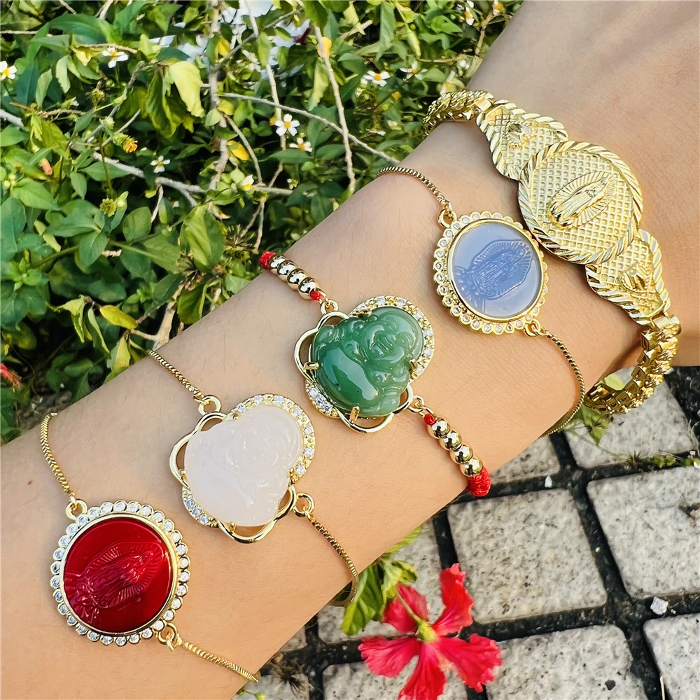 5 Styles Religious Jewelry Virgin Mary Bracelet Buddha Hand Woven Rope Bracelet 18k Electroplated Jesus Bracelet Bracelet Gift
5 Styles Religious Jewelry Virgin Mary Bracelet Buddha Hand Woven Rope Bracelet 18k Electroplated Jesus Bracelet Bracelet Gift