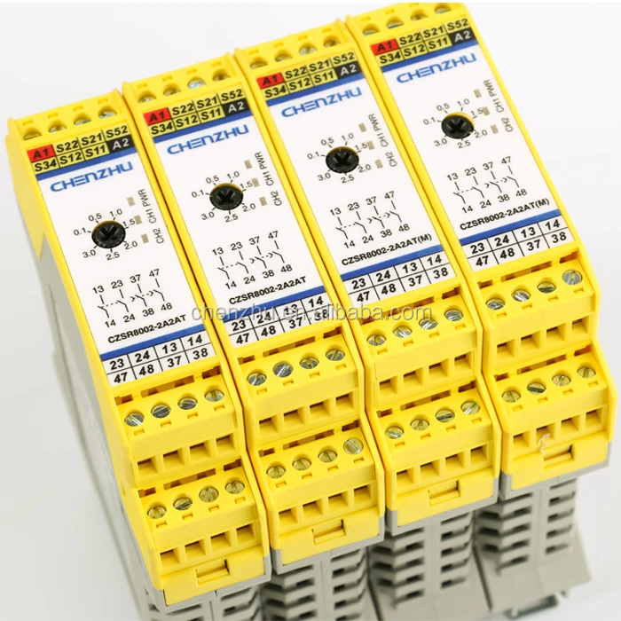 CZSR8002-2A2AT(M) реле безопасности кнопки E-Stop 2NO + 2NO(t) | Контролированный ручной сброс CHENZHU
CZSR8002-2A2AT(M) реле безопасности кнопки E-Stop 2NO + 2NO(t) | Контролированный ручной сброс CHENZHU