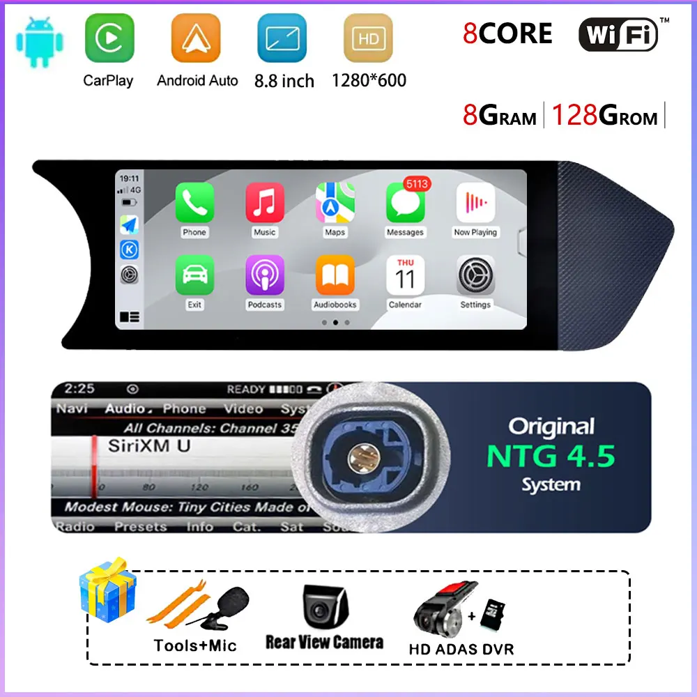8,8-дюймовый сенсорный экран Android 15 для Benz C W204 2011-2014 Автомобильные аксессуары Мониторы Carplay Мультимедийное плеевое стерео радио
8,8-дюймовый сенсорный экран Android 15 для Benz C W204 2011-2014 Автомобильные аксессуары Мониторы Carplay Мультимедийное плеевое стерео радио