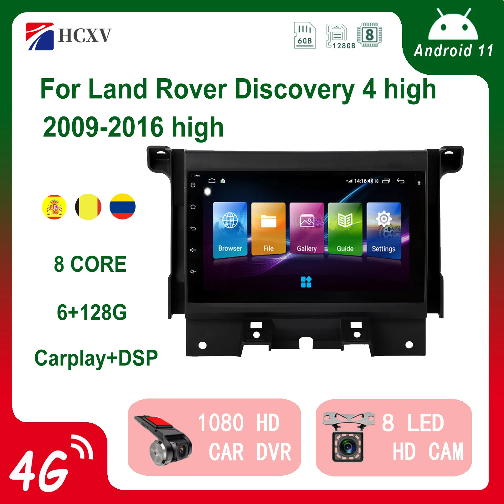 Автомагнитола на Android 11,0 с GPS-навигацией, мультимедийный видеоплеер для Land Rover Discovery 4 Carplay WIFI DAB + с Bluetooth стерео
Автомагнитола на Android 11,0 с GPS-навигацией, мультимедийный видеоплеер для Land Rover Discovery 4 Carplay WIFI DAB + с Bluetooth стерео