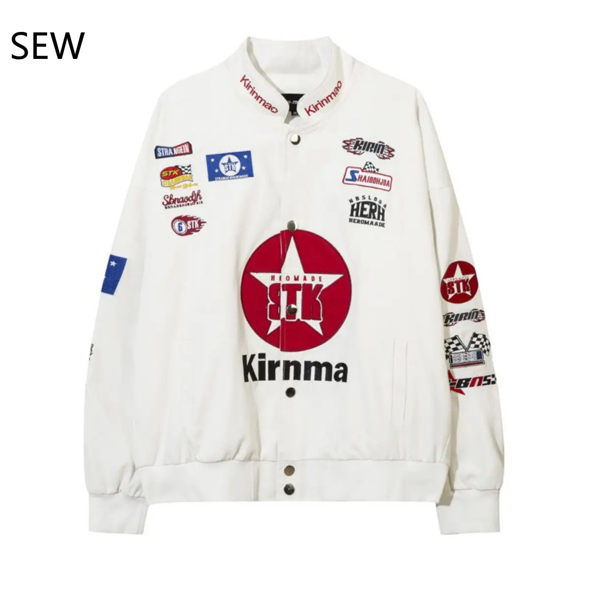 American Y2K Street Embroidery Logo Racing Baseball Coat Ins Motorcycle Men's Jacket
American Y2K Street Embroidery Logo Racing Baseball Coat Ins Motorcycle Men's Jacket