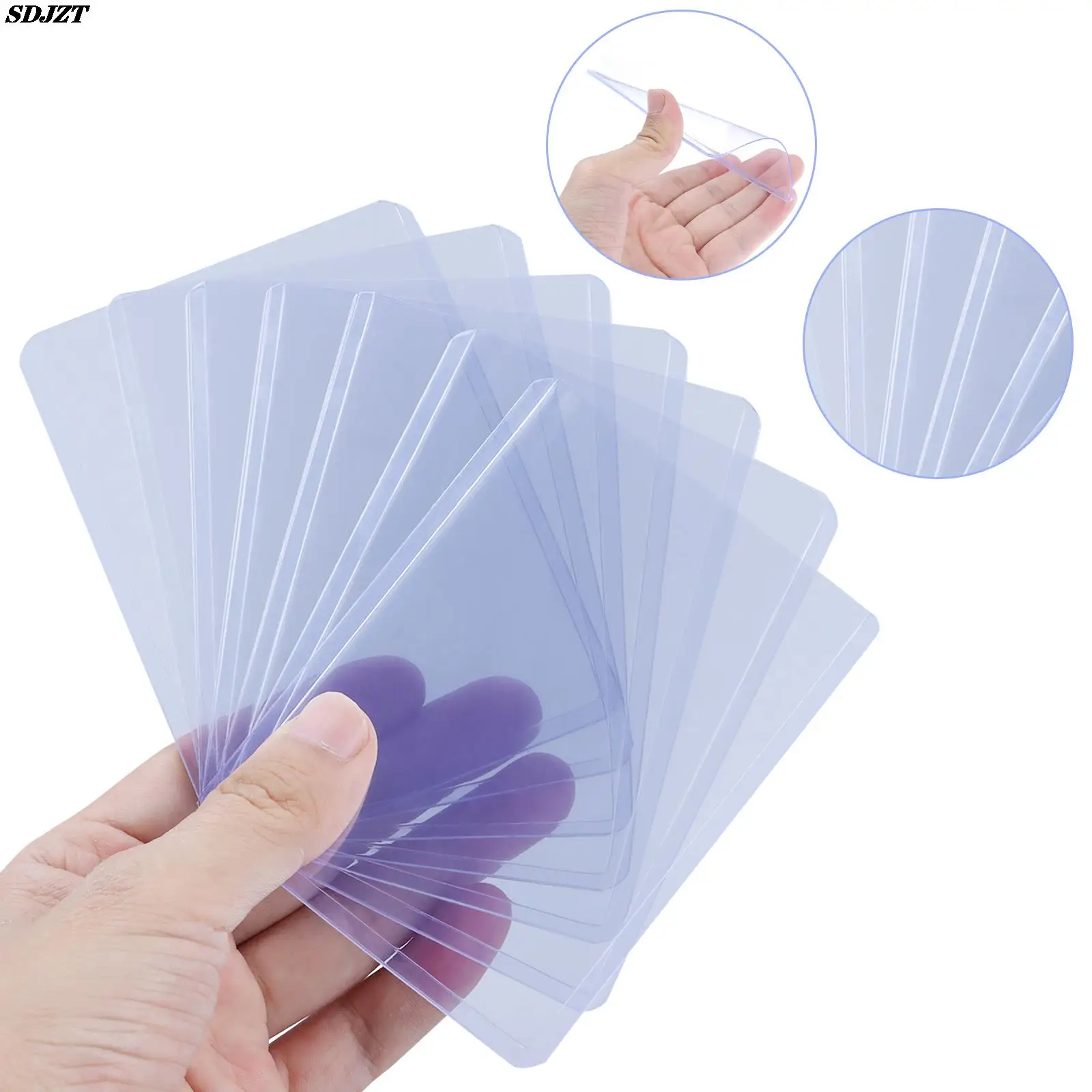 100 шт., прозрачные защитные чехлы для карт 
100 шт., прозрачные защитные чехлы для карт