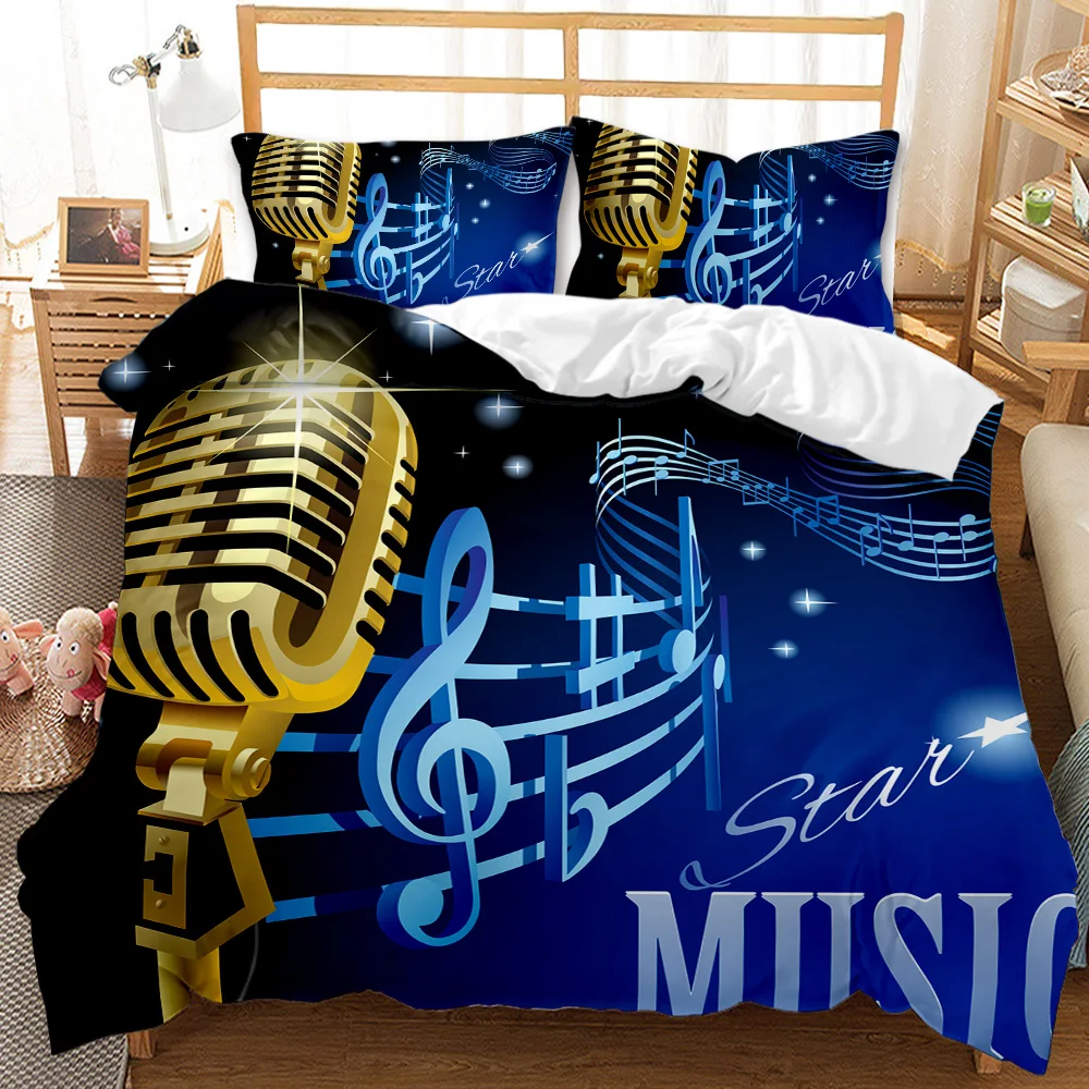 Music Duvet Cover Set,Music with G-Clef Key Rhythmic Design Queen King Twin Full Size 2/3pcs Polyester Bedding Set Instrument
Music Duvet Cover Set,Music with G-Clef Key Rhythmic Design Queen King Twin Full Size 2/3pcs Polyester Bedding Set Instrument