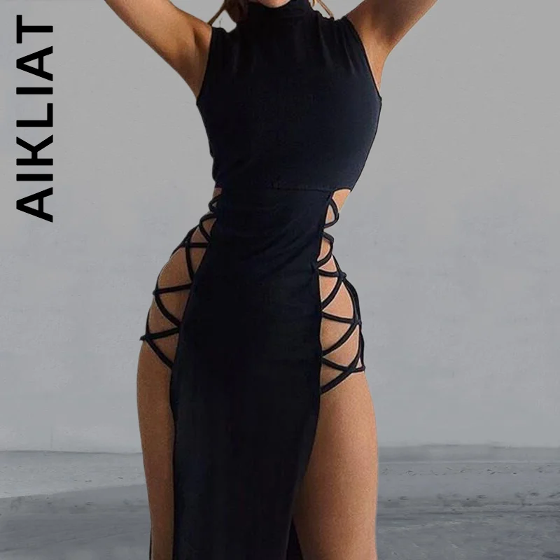 Летние сексуальные женские платья миди Aikliat без рукавов с разрезом, популярные однотонные черные женские платья с боковым вырезом и круглым...
Летние сексуальные женские платья миди Aikliat без рукавов с разрезом, популярные однотонные черные женские платья с боковым вырезом и круглым...