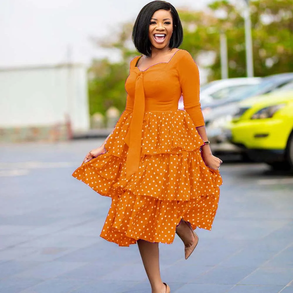 European and American Plus Size Dress Is Thin Polka Dot African Dress Cake Tutu Skirt Bow Is Thin
European and American Plus Size Dress Is Thin Polka Dot African Dress Cake Tutu Skirt Bow Is Thin
