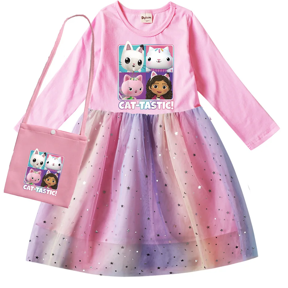 CAT-TASTIC Kids Summer Autumn Gabby's Dollhouse Dress Baby Girls Cute Lace Princess Dress Toddler Girls Birthday Party Dresses
CAT-TASTIC Kids Summer Autumn Gabby's Dollhouse Dress Baby Girls Cute Lace Princess Dress Toddler Girls Birthday Party Dresses