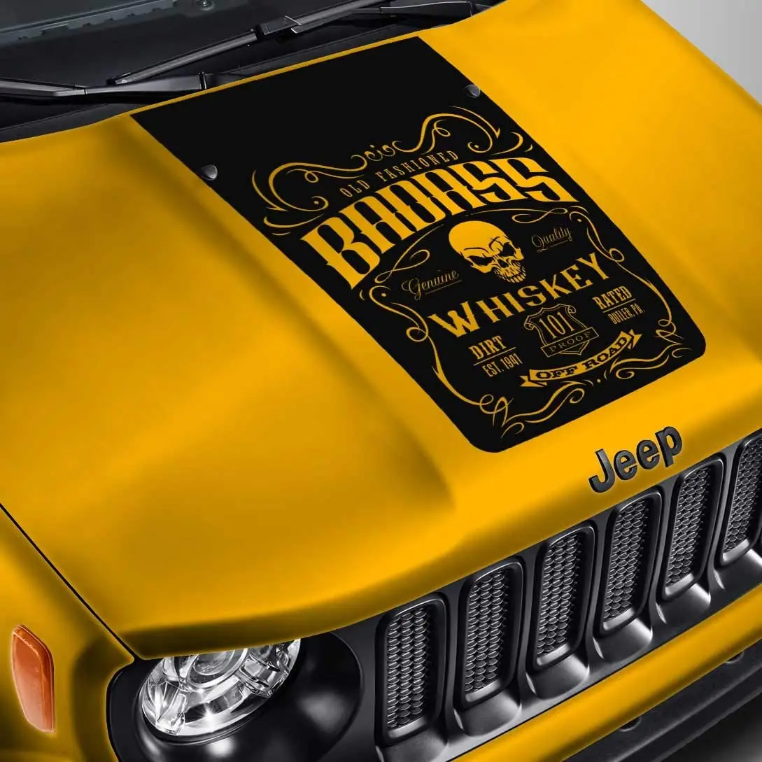 SkunkMonkey - Hood Decal Compatible with Jeep Renegade - Whiskey Label #1 Blackout Hood Sticker - Matte Black
SkunkMonkey - Hood Decal Compatible with Jeep Renegade - Whiskey Label #1 Blackout Hood Sticker - Matte Black
