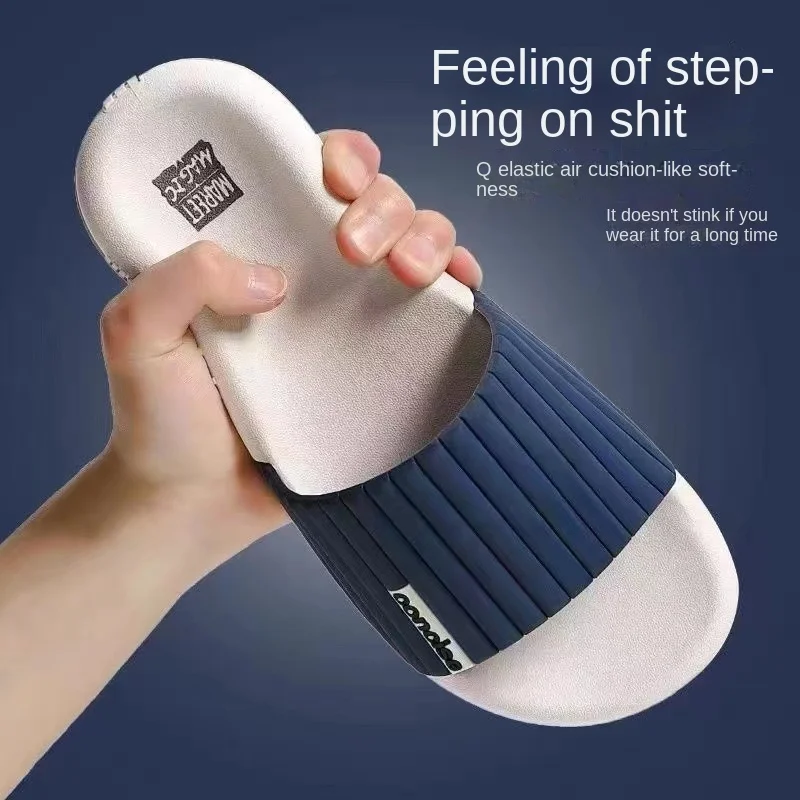 

Slippers Men's Home Summer Indoor Home Non-slip Bathroom Bath Couples Home Deodorant Soft Bottom Wear Sandals