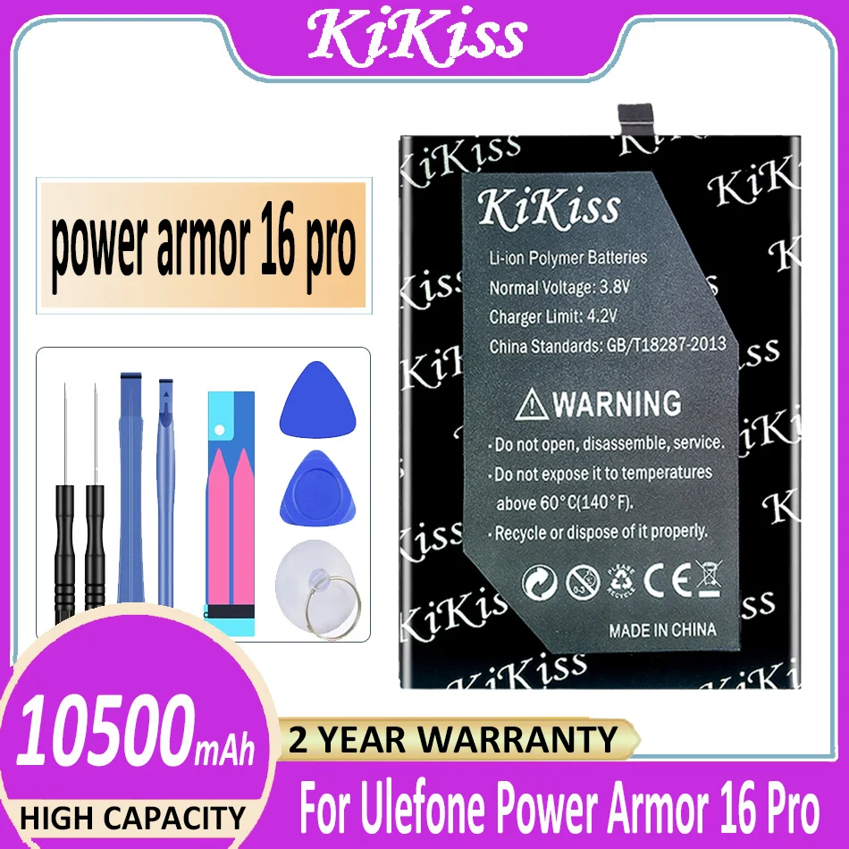 Original KiKiss Battery power armor 16 pro (3103) 10500mAh For Ulefone Armor16 Pro 16Pro Bateria
Original KiKiss Battery power armor 16 pro (3103) 10500mAh For Ulefone Armor16 Pro 16Pro Bateria