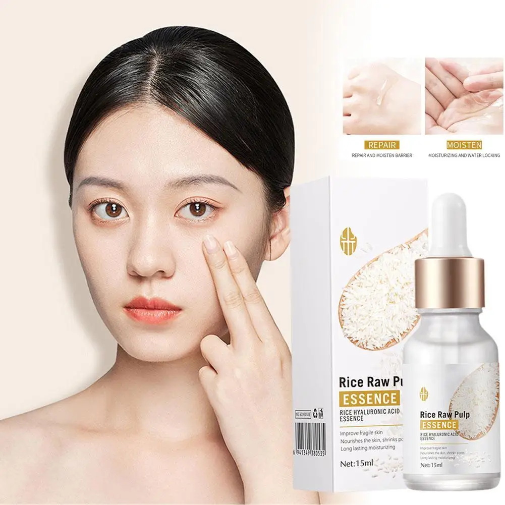 15ml Rice Pulp Essence Serum Hyaluronic Acid Face Essence Nourishing Moisturizing Whitening Anti-Wrinkle Serum Facial Skin Care
15ml Rice Pulp Essence Serum Hyaluronic Acid Face Essence Nourishing Moisturizing Whitening Anti-Wrinkle Serum Facial Skin Care