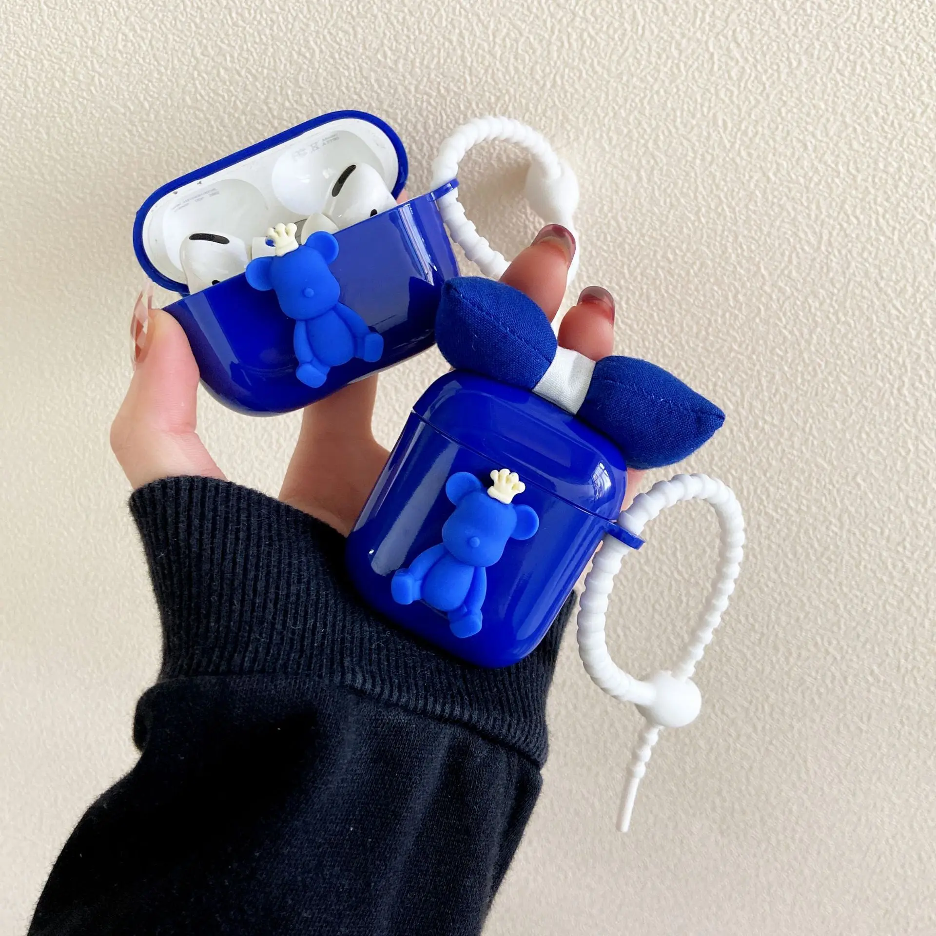 Blue Bear Earphone Case For Airpods Bow Crown Bear Wireless Bluetooth Headset Charging Box For Airpods Pro Protect Case
Blue Bear Earphone Case For Airpods Bow Crown Bear Wireless Bluetooth Headset Charging Box For Airpods Pro Protect Case