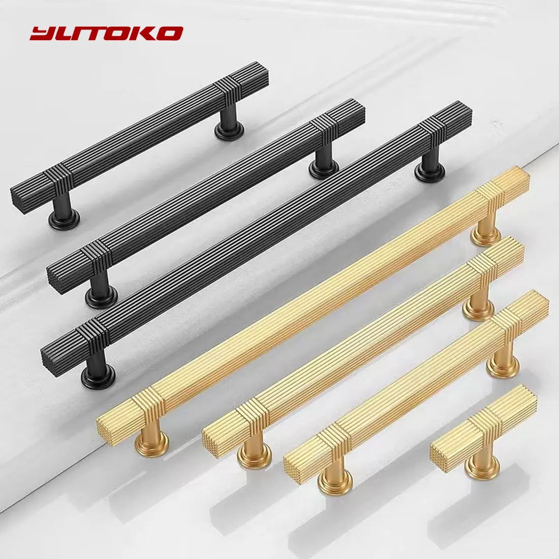 YUTOKO Modern Zinc Alloy Door Knobs and Handles Brushed Copper Cabinet Drawer Handles Personality Furniture Handle Hardware
YUTOKO Modern Zinc Alloy Door Knobs and Handles Brushed Copper Cabinet Drawer Handles Personality Furniture Handle Hardware