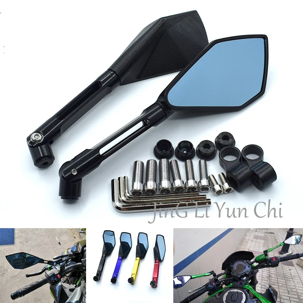 

Universal 8mm 10mm motorcycle CNC aluminum alloy rear view mirror For YAMAHA MT-07 MT-09 XMAX VMAX NMAX TMAX R1 R6 R15 R25