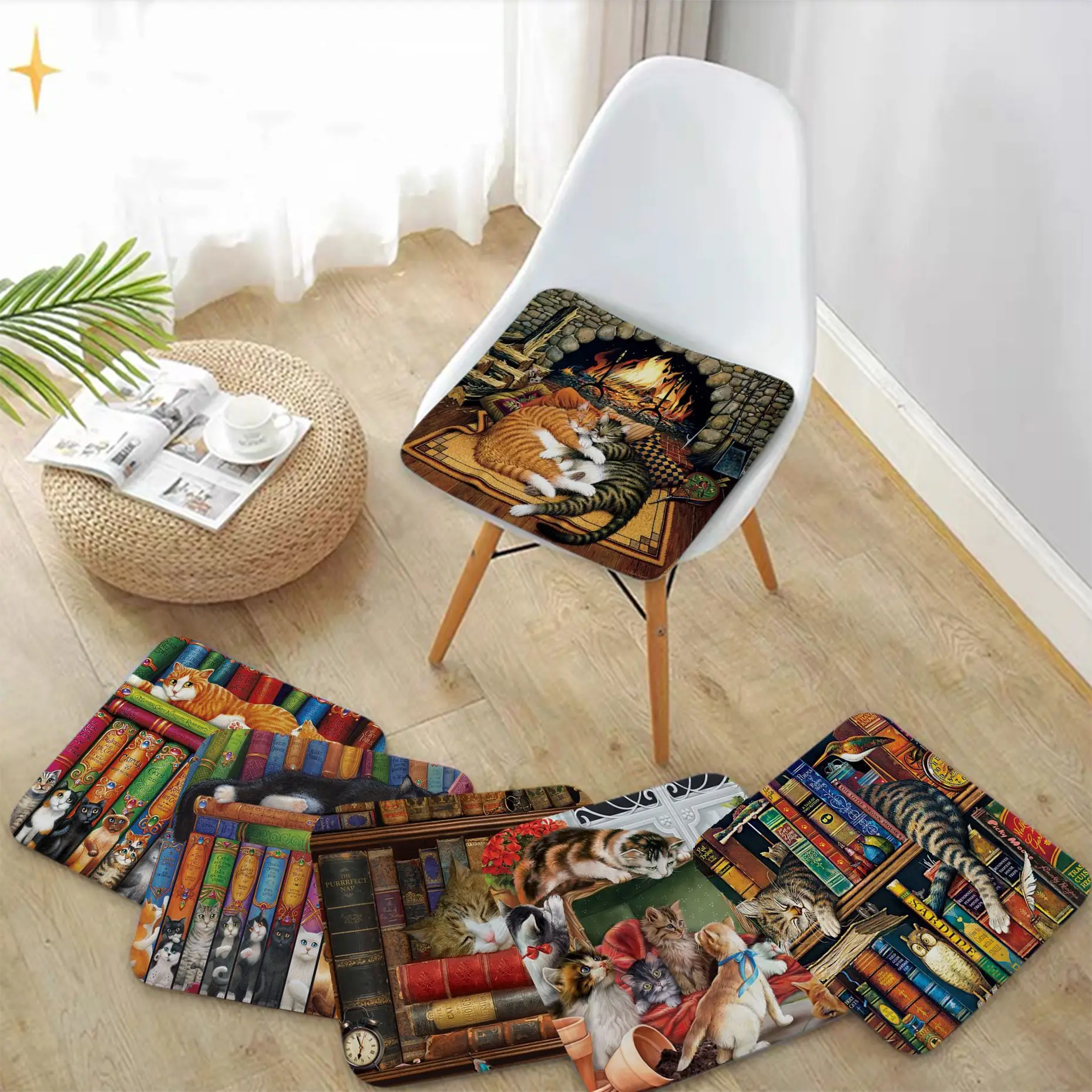 Cartoon Lazy Cat Pattern Art Seat Pad Household Cushion Soft Plush Chair Mat Winter Office Bar Stool Seat Mat
Cartoon Lazy Cat Pattern Art Seat Pad Household Cushion Soft Plush Chair Mat Winter Office Bar Stool Seat Mat
