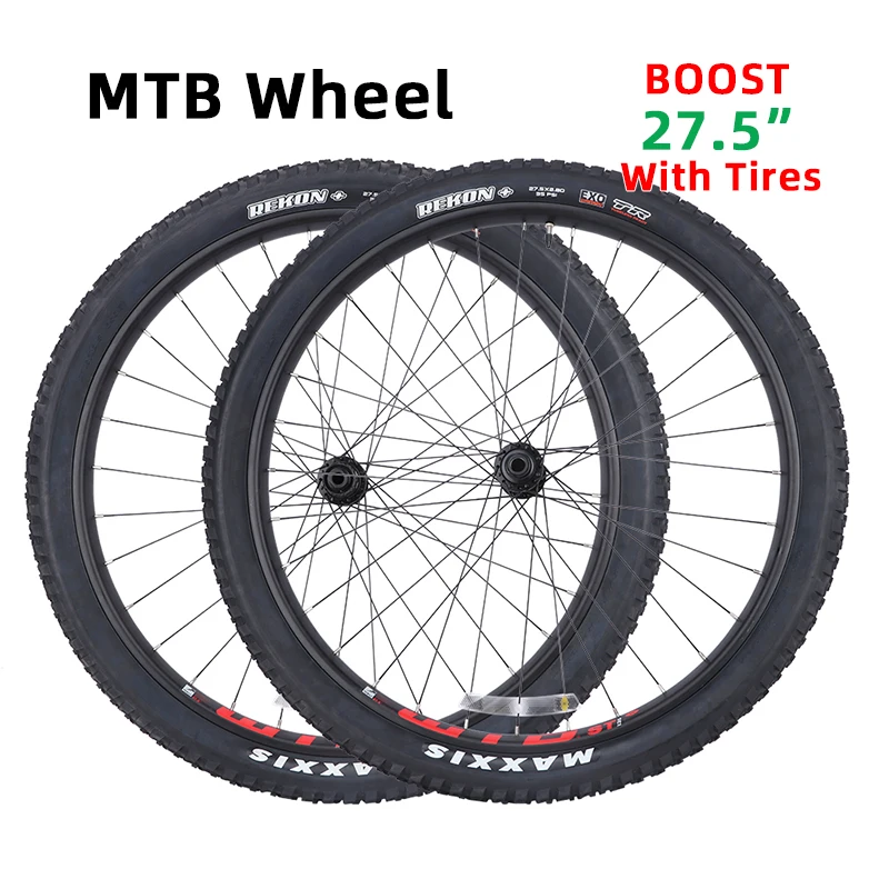 27.5 Inch Mountain Bike Wheelset Center Lock Disc Brake Thru Axle BOOST With MAXXIS Folding Tires Bicycle MTB Wheel
27.5 Inch Mountain Bike Wheelset Center Lock Disc Brake Thru Axle BOOST With MAXXIS Folding Tires Bicycle MTB Wheel