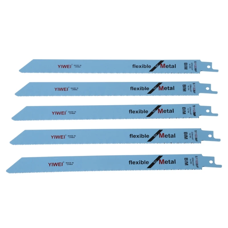 41QF 5 Pcs S1122BF Reciprocating Sabre Saw Blades 227mm 9" For Metal & Wood Cutting
41QF 5 Pcs S1122BF Reciprocating Sabre Saw Blades 227mm 9" For Metal & Wood Cutting