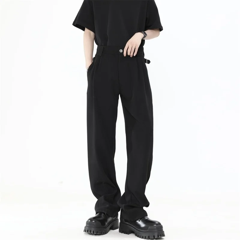 Grey Black Suit Pants Men Fashion Social Mens Dress Pants Korean Loose Straight Ice Silk Pants Mens Office Formal Trousers M-2XL
Grey Black Suit Pants Men Fashion Social Mens Dress Pants Korean Loose Straight Ice Silk Pants Mens Office Formal Trousers M-2XL