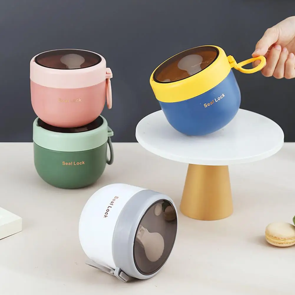 600ml Food Stainless steel insulation oatmeal cup soup cup microwave milk breakfast cup portable cup with spoon kitchen tools
600ml Food Stainless steel insulation oatmeal cup soup cup microwave milk breakfast cup portable cup with spoon kitchen tools