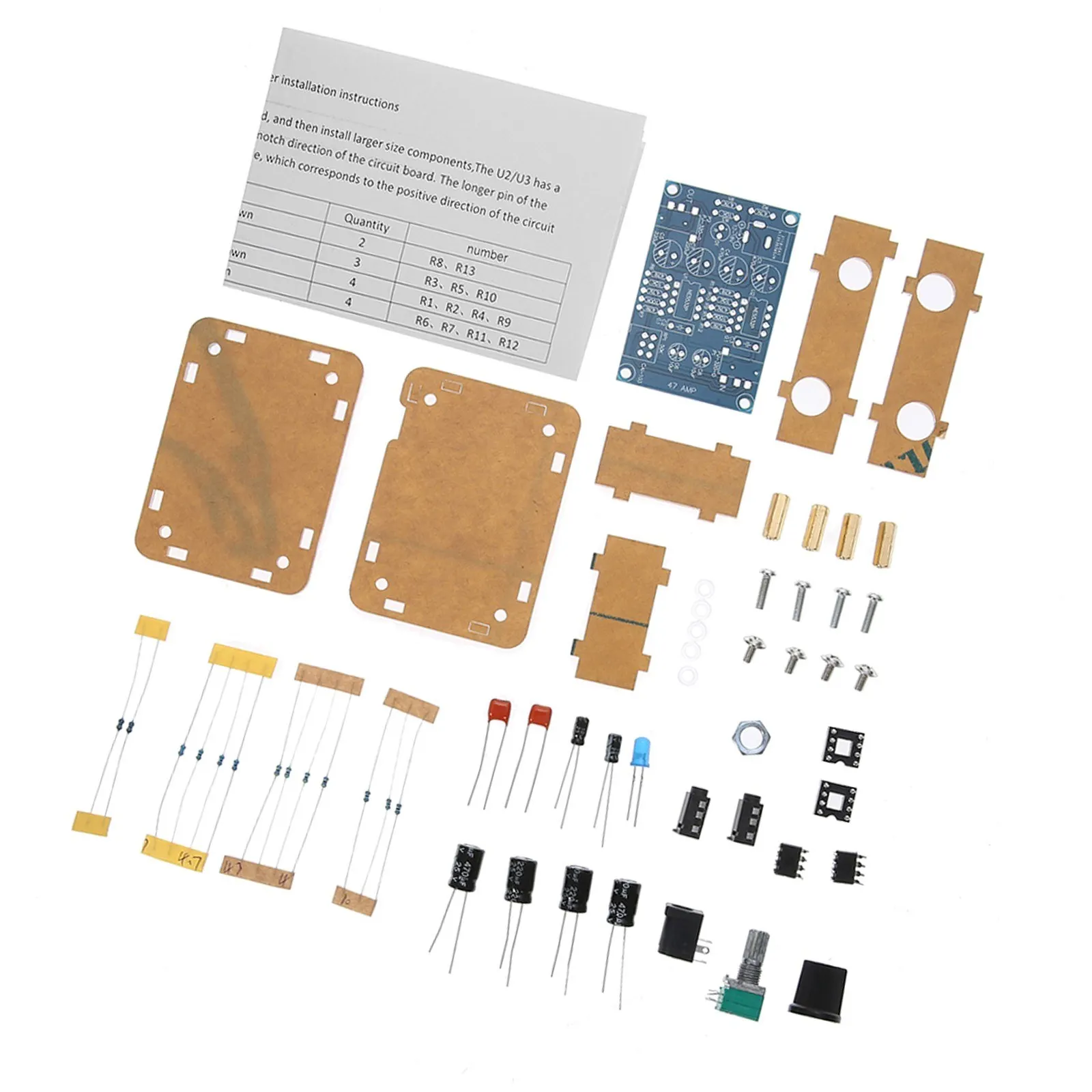 47 Amp DIY NE5532 Hi-Fi Headphone Amplifier Kit with Transparent Housing DC9V-18V
47 Amp DIY NE5532 Hi-Fi Headphone Amplifier Kit with Transparent Housing DC9V-18V