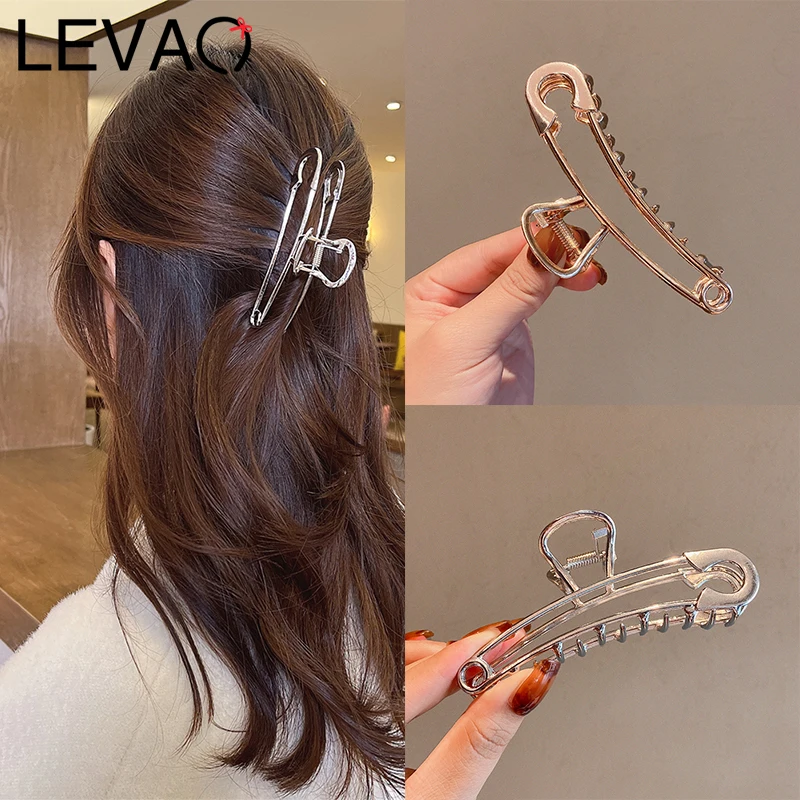 LEVAO Woman Trendy Silver Pin Hair Claws Gold Silver Hair Clips Fashion Hairpins Hair Accessories Hairgrip Barrettes Headwear
LEVAO Woman Trendy Silver Pin Hair Claws Gold Silver Hair Clips Fashion Hairpins Hair Accessories Hairgrip Barrettes Headwear