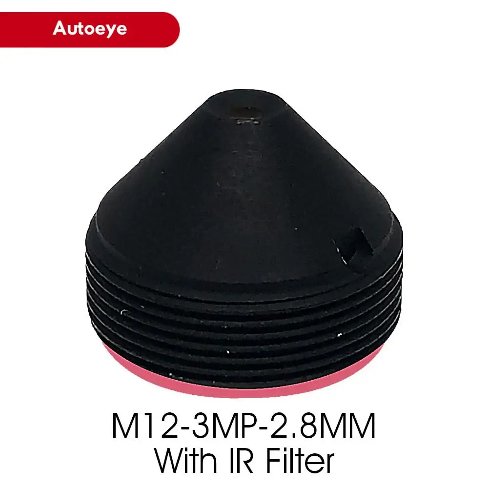 

HD 3.0Megapixel 3MP 2.8mm Pinhole Lens with IR Fliter for CCTV Camera Mount 12*0.5 Iris F2.0 1/2.7" Image Format