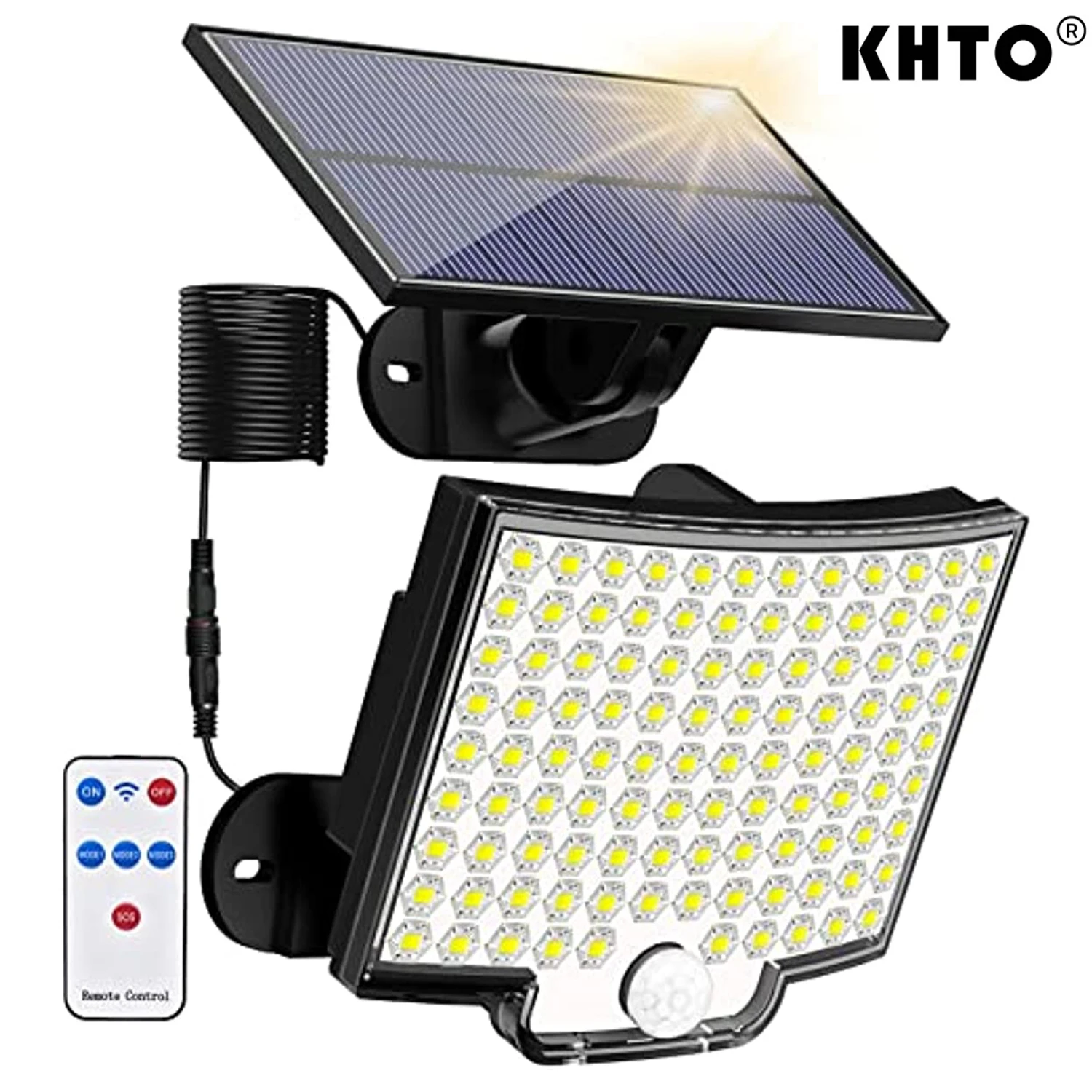 Solar Light Outdoor 106 LED Super Bright Motion Sensor Solar Strong Power LED Garden Wall Lamp IP65 Waterproof 4 Working Modes
Solar Light Outdoor 106 LED Super Bright Motion Sensor Solar Strong Power LED Garden Wall Lamp IP65 Waterproof 4 Working Modes