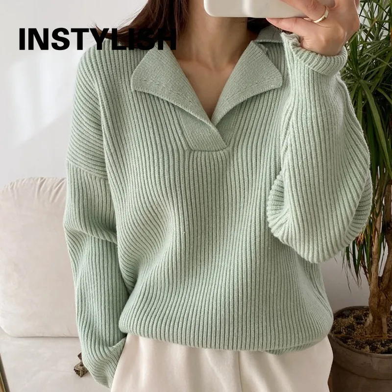Korean Fashion Loose Sweater Women Autumn Winter V Neck Solid Oversized Pullover Elegant Retro Harajuku Solid Kintted Jumper
Korean Fashion Loose Sweater Women Autumn Winter V Neck Solid Oversized Pullover Elegant Retro Harajuku Solid Kintted Jumper