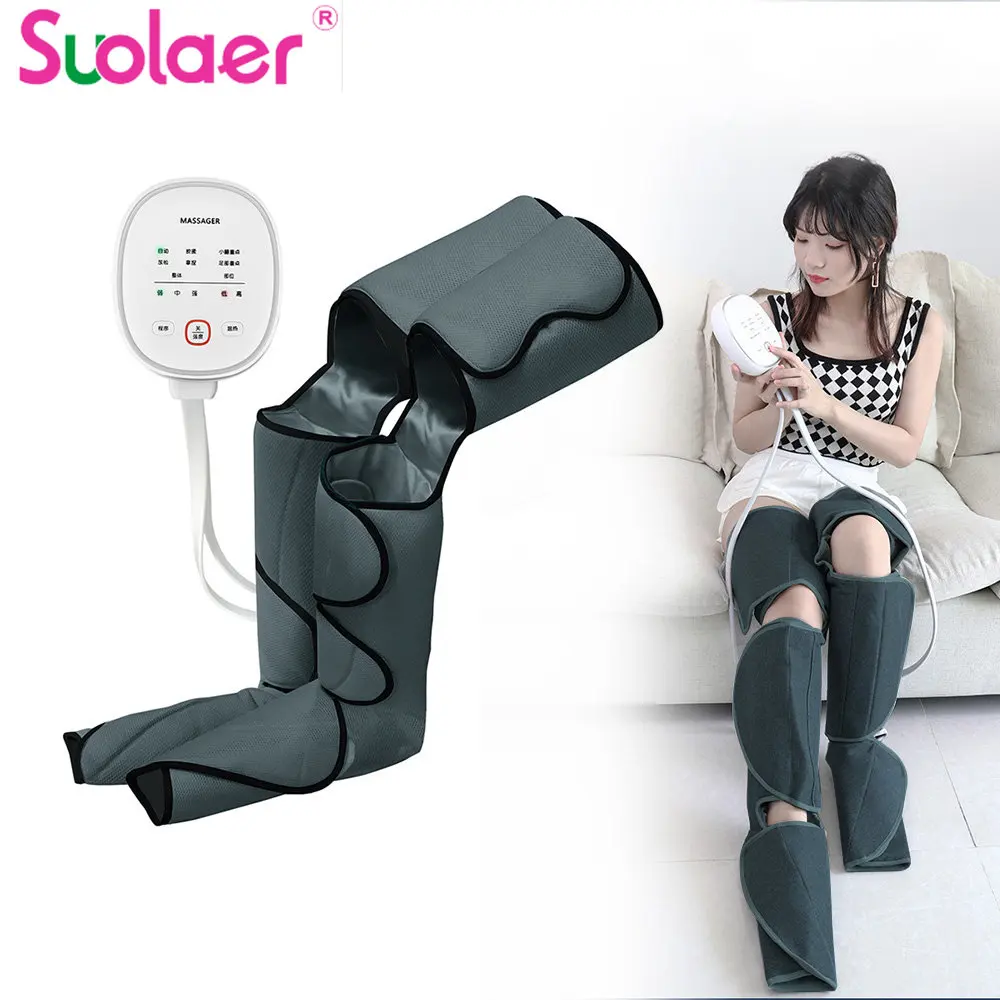 Leg Air Compression Massager Air Wave Pressure Heated for Foot and Calf Thigh Blood Circulation Muscle Fatigue Relax Massage
Leg Air Compression Massager Air Wave Pressure Heated for Foot and Calf Thigh Blood Circulation Muscle Fatigue Relax Massage
