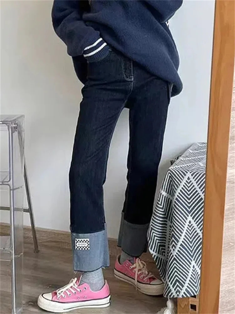 QWEEK Korean Fashion Jeans Women 90s Vintage Retro Chic Patchwork Wide Leg Denim Pants Oversized School Casual Baggy Trousers
QWEEK Korean Fashion Jeans Women 90s Vintage Retro Chic Patchwork Wide Leg Denim Pants Oversized School Casual Baggy Trousers