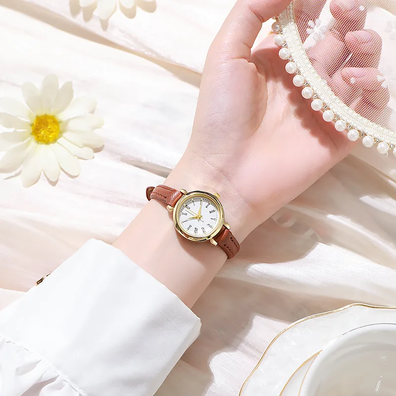 

New Niche Luxurious Compact Exquisite and High-end Women's Temperament Student Quartz Watch Minimalist Women's Watch