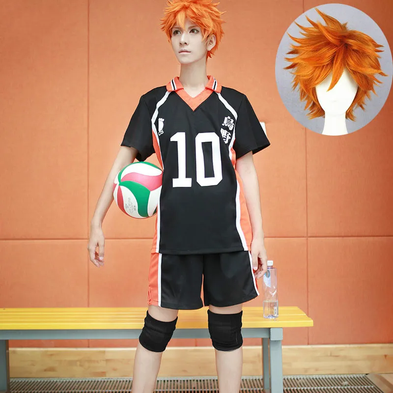 New Anime Haikyuu!! Karasuno High School Volley ball Club Jersey Hinata Syouyou/Kageyama Tobio Cosplay Costume Uniform Sportwear 
New Anime Haikyuu!! Karasuno High School Volley ball Club Jersey Hinata Syouyou/Kageyama Tobio Cosplay Costume Uniform Sportwear