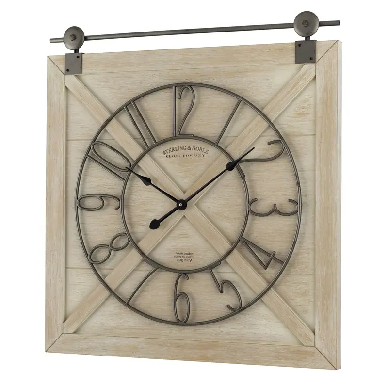 Fantastic White Rustic Indoor Farmhouse Wall Clock with Quartz Movement for Home Decor with Accurate Time-Keeping Functionality.
Fantastic White Rustic Indoor Farmhouse Wall Clock with Quartz Movement for Home Decor with Accurate Time-Keeping Functionality.