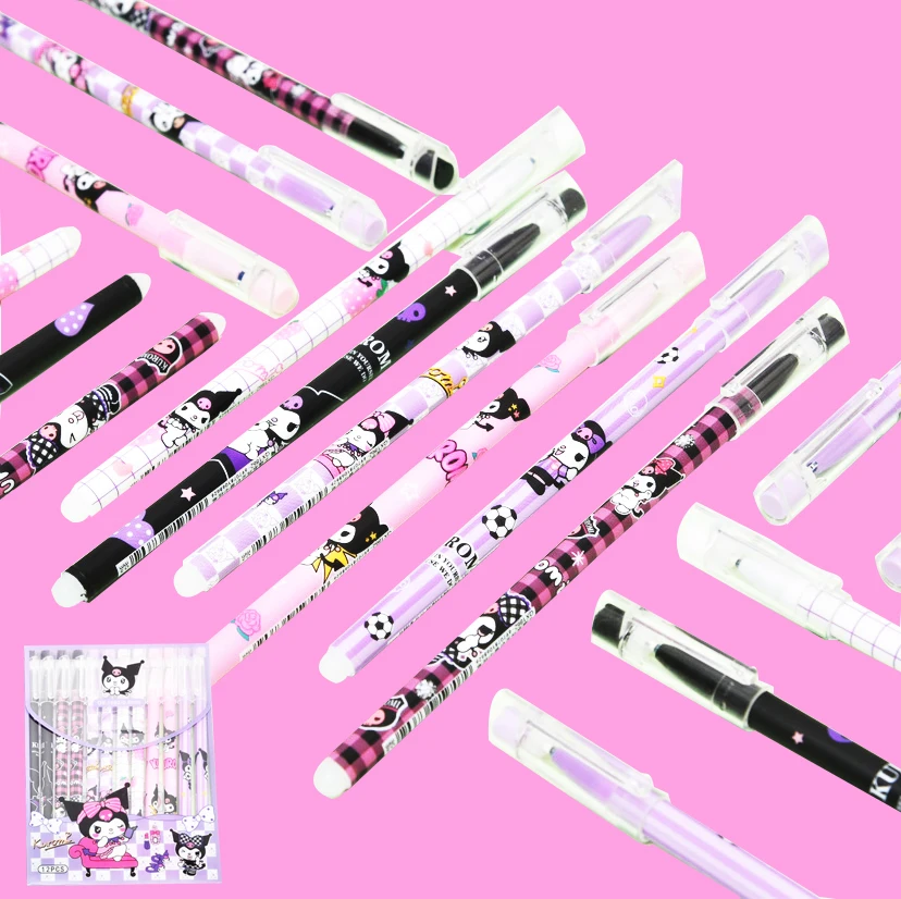 12Pcs Kuromi Erasable Neutral Pen Kawaii Anime Sanrioed Blue Balck 0.5Mm Smooth Student Stationeries Roller Ball Pens Kids Gift
12Pcs Kuromi Erasable Neutral Pen Kawaii Anime Sanrioed Blue Balck 0.5Mm Smooth Student Stationeries Roller Ball Pens Kids Gift