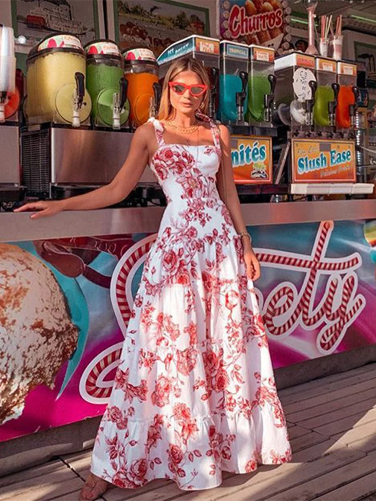 Mandylandy Women Elegant Summer Floral Print Bohemian Dress Fashion Female Y2K Strap Sleeveless Halter High Waist Beach Dress
Mandylandy Women Elegant Summer Floral Print Bohemian Dress Fashion Female Y2K Strap Sleeveless Halter High Waist Beach Dress