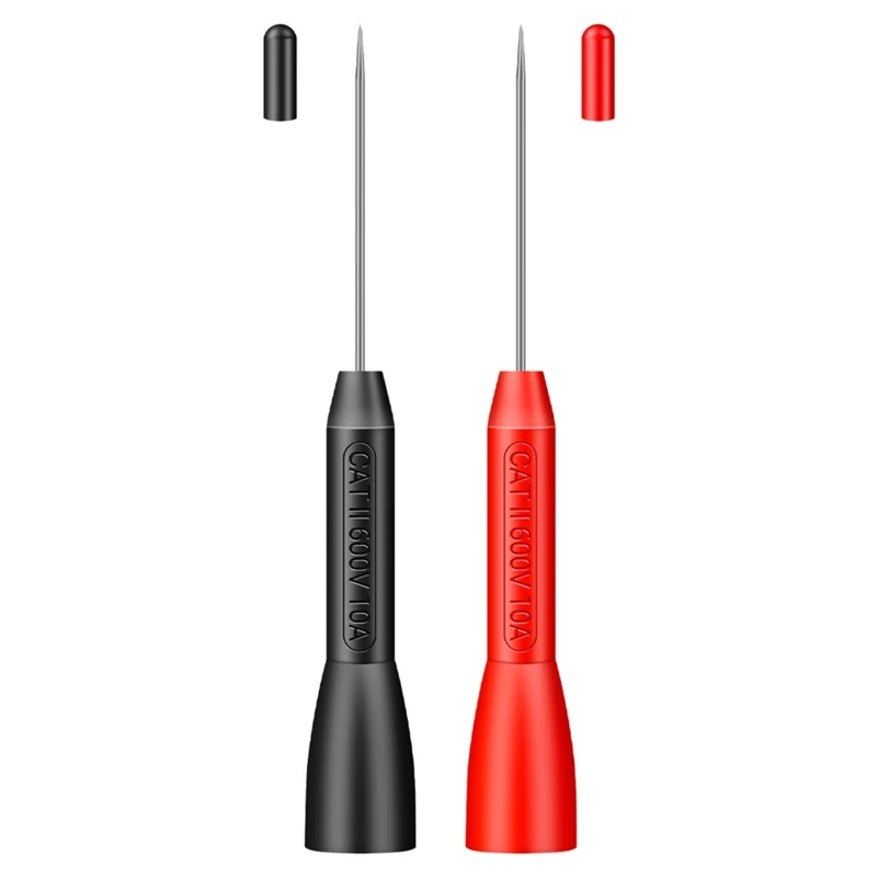 2 Pieces Piercing Needle Non-destructive Test Probe Fitting for Digital Multimeter Test Leads 1mm Stainless Steel Tip
2 Pieces Piercing Needle Non-destructive Test Probe Fitting for Digital Multimeter Test Leads 1mm Stainless Steel Tip