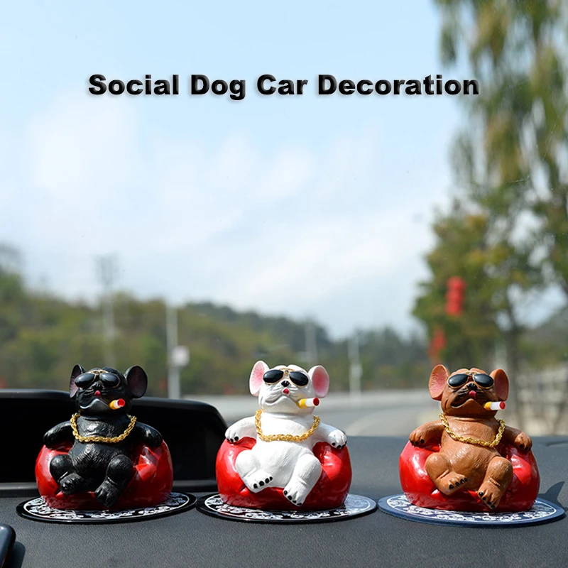 Funny Smoking Bulldog Ornaments Domineering Sofa Car Ornaments Cute Auto Interior Accessories Pendant Home Office Toys Dog
Funny Smoking Bulldog Ornaments Domineering Sofa Car Ornaments Cute Auto Interior Accessories Pendant Home Office Toys Dog