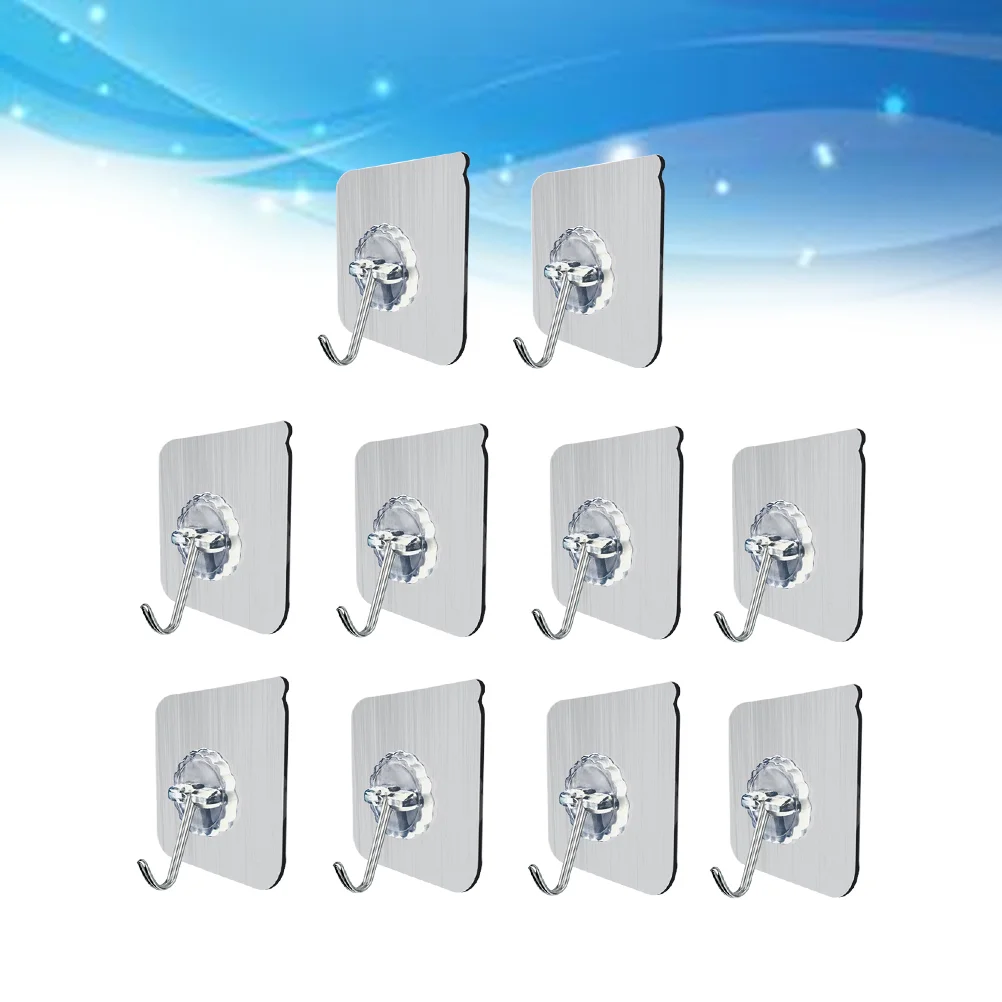 10 Pcs Stainless Steel S Hooks Adhesive Hooks Heavy Duty Wall Hook Adhesive Hanger Hooks Nonslip Hangers Ceiling Hooks Household
10 Pcs Stainless Steel S Hooks Adhesive Hooks Heavy Duty Wall Hook Adhesive Hanger Hooks Nonslip Hangers Ceiling Hooks Household