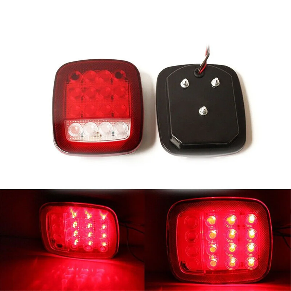 16 LED Stop Taillights Waterproof Super Bright Rear Brake Light Steering Reverse Suitable For Jeep Wrangler Trailer
16 LED Stop Taillights Waterproof Super Bright Rear Brake Light Steering Reverse Suitable For Jeep Wrangler Trailer