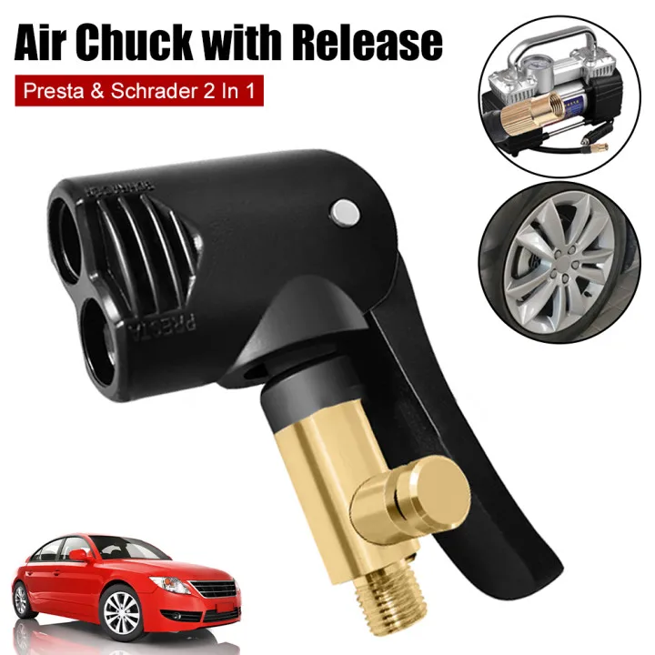 2 In 1 Auto Tire Valve Pump Nozzle Clamp Deflated Car Motorcycle Bike Air Chuck Inflator Pump Adapter Thread Connector
2 In 1 Auto Tire Valve Pump Nozzle Clamp Deflated Car Motorcycle Bike Air Chuck Inflator Pump Adapter Thread Connector
