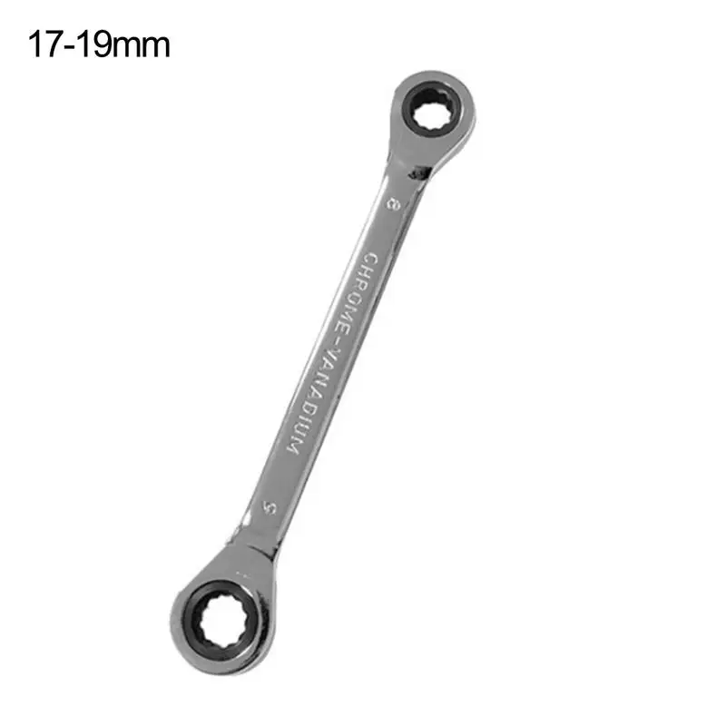 Chrome Vanadium Ring Double Head Ratchet Wrench Reversible 8-10-12-14-17-19mm Ratchet Combination Spanner Set
Chrome Vanadium Ring Double Head Ratchet Wrench Reversible 8-10-12-14-17-19mm Ratchet Combination Spanner Set