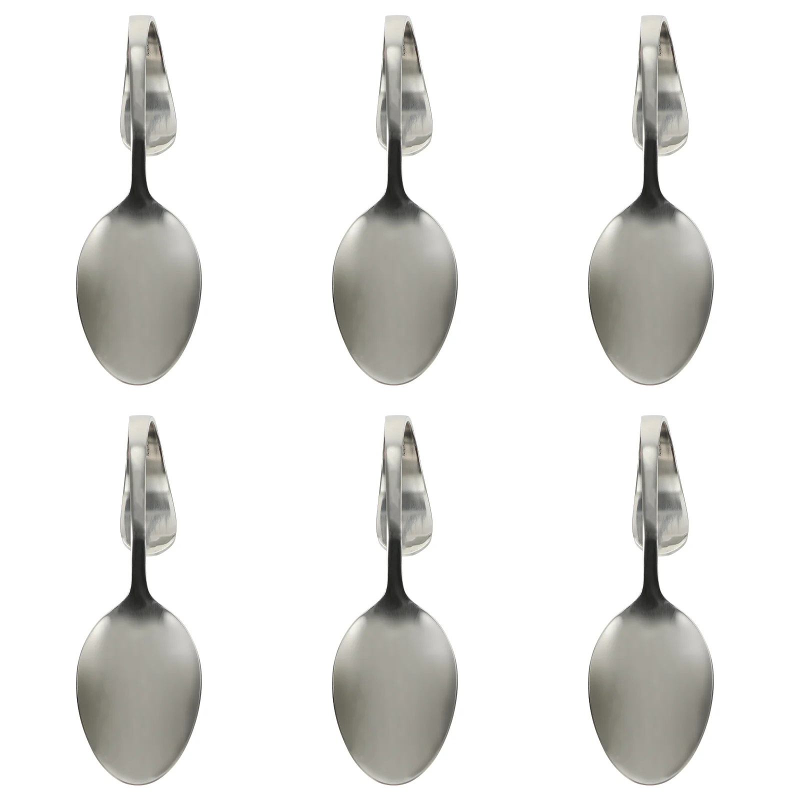 

6 Pcs Coffee Stirring Spoon Sugar Buffet Serving Spoons Gravy Soup Baby Sets Sauce Ladle Dessert Curved Handle