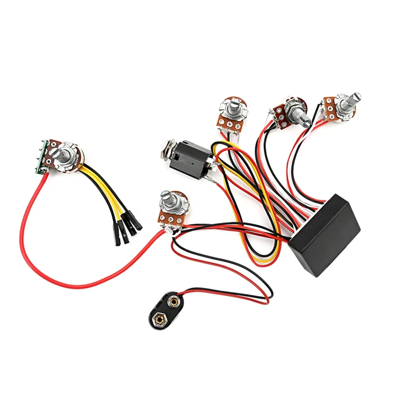 1 Set Pre-Wired 3 Band Active Bass Circuit Active & Passive EQ Equalizer Electric Bass Preamp Circuit
1 Set Pre-Wired 3 Band Active Bass Circuit Active & Passive EQ Equalizer Electric Bass Preamp Circuit