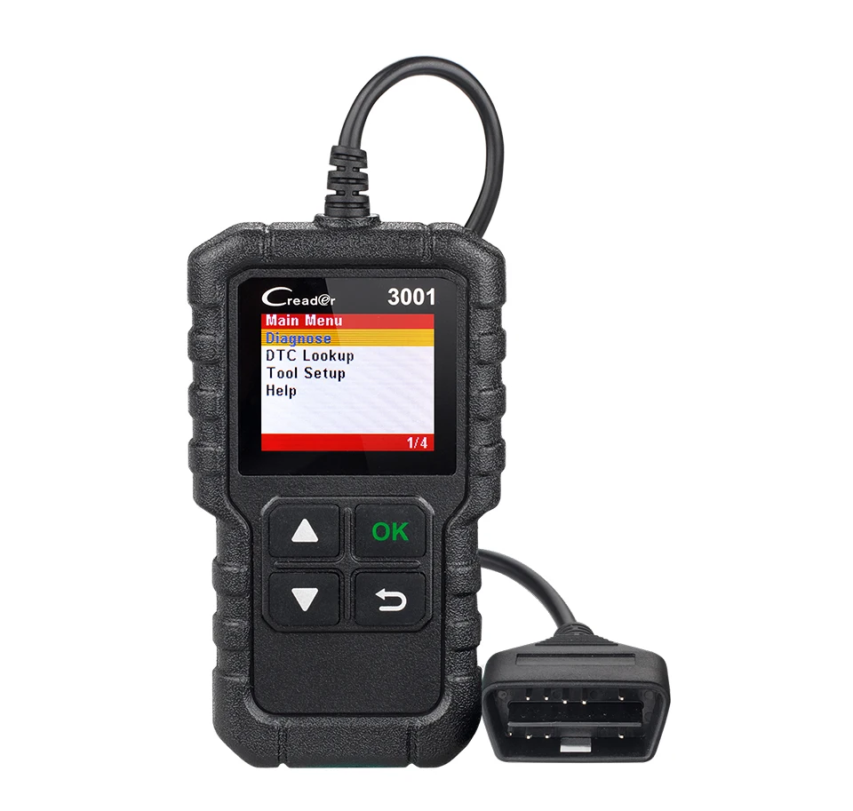 LAUNCH X431 Creader 3001 Full OBD2 OBDII Code Reader Scan tool OBD 2 CR3001 Car Diagnostic tool PK AD310 NL100 OM123 Scanner
LAUNCH X431 Creader 3001 Full OBD2 OBDII Code Reader Scan tool OBD 2 CR3001 Car Diagnostic tool PK AD310 NL100 OM123 Scanner