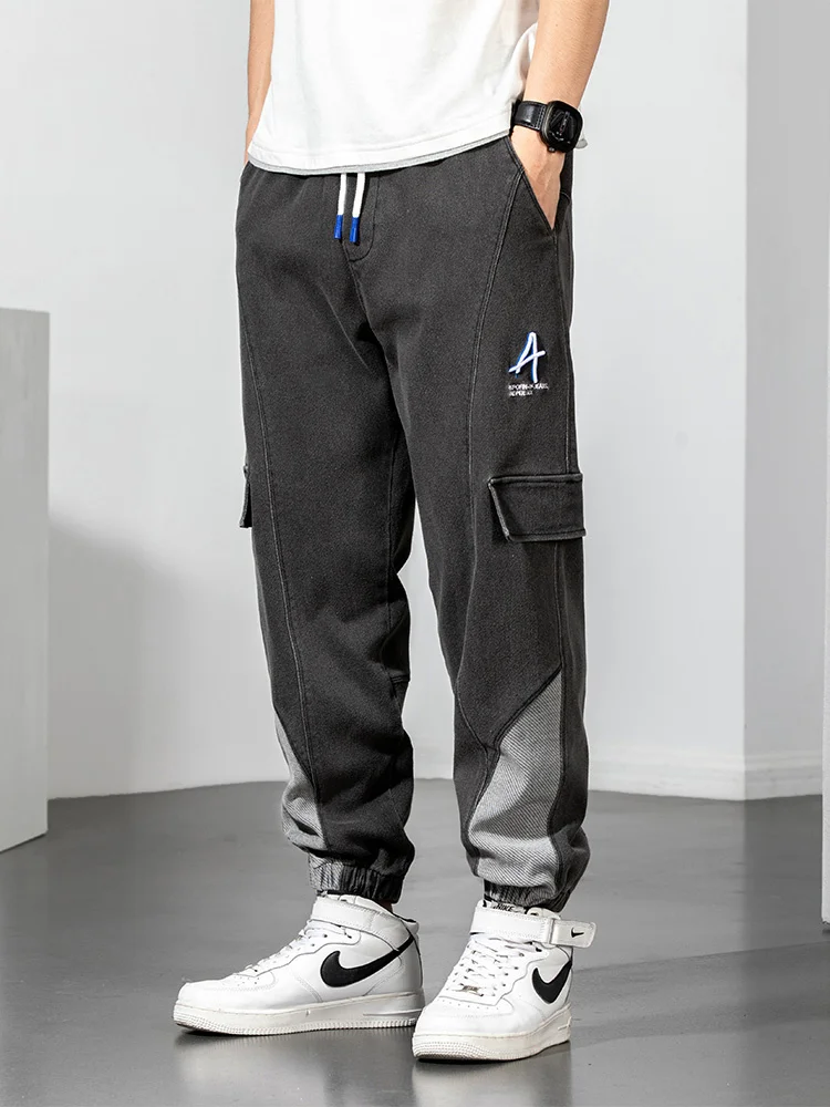 Spring Summer Black Blue Baggy Jeans Men Denim Cargo Pants Ankle Length Stretched Cotton Casual Harem Jean Trousers 8XL
Spring Summer Black Blue Baggy Jeans Men Denim Cargo Pants Ankle Length Stretched Cotton Casual Harem Jean Trousers 8XL